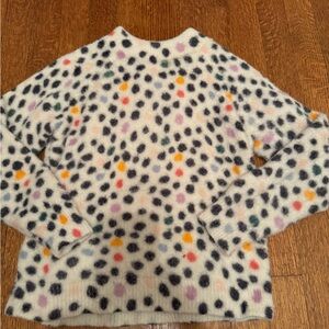 Hanna Andersson Youth Polka Dot Super Squish Eyelash Sweater Size 6/7
